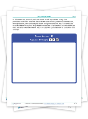Free Executive Function Worksheets | Download and Print Today