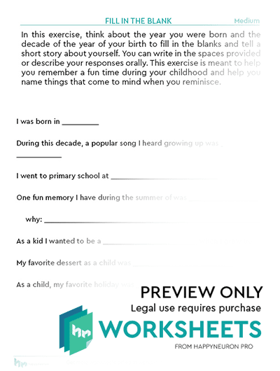 Stroke Rehabilitation Worksheets | Download and Print Today!