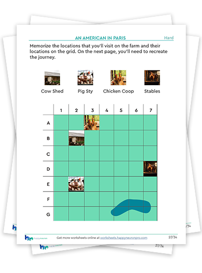 farm themed planning activities, visual-spatial activities