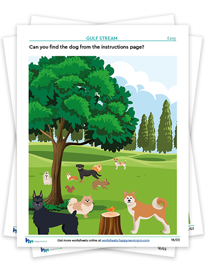 dog themed attention worksheets, attention activities for preschoolers, attention worksheets