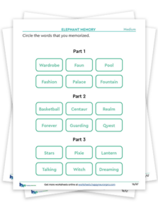 Free Worksheets for Seniors - HappyNeuronPro Worksheets